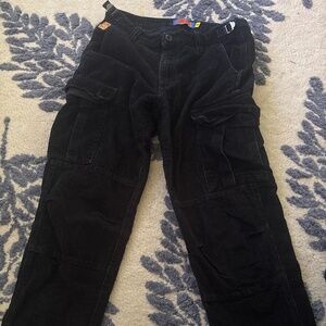 Black Corduroy Cargo Empyres